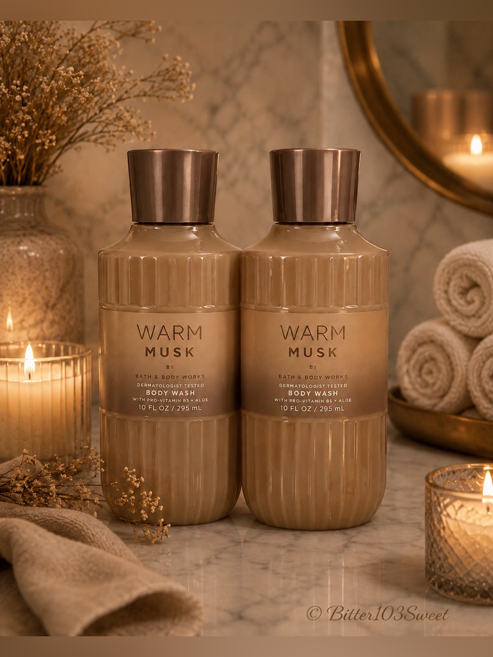 Bath and Body Works WARM MUSK Body Wash DUO